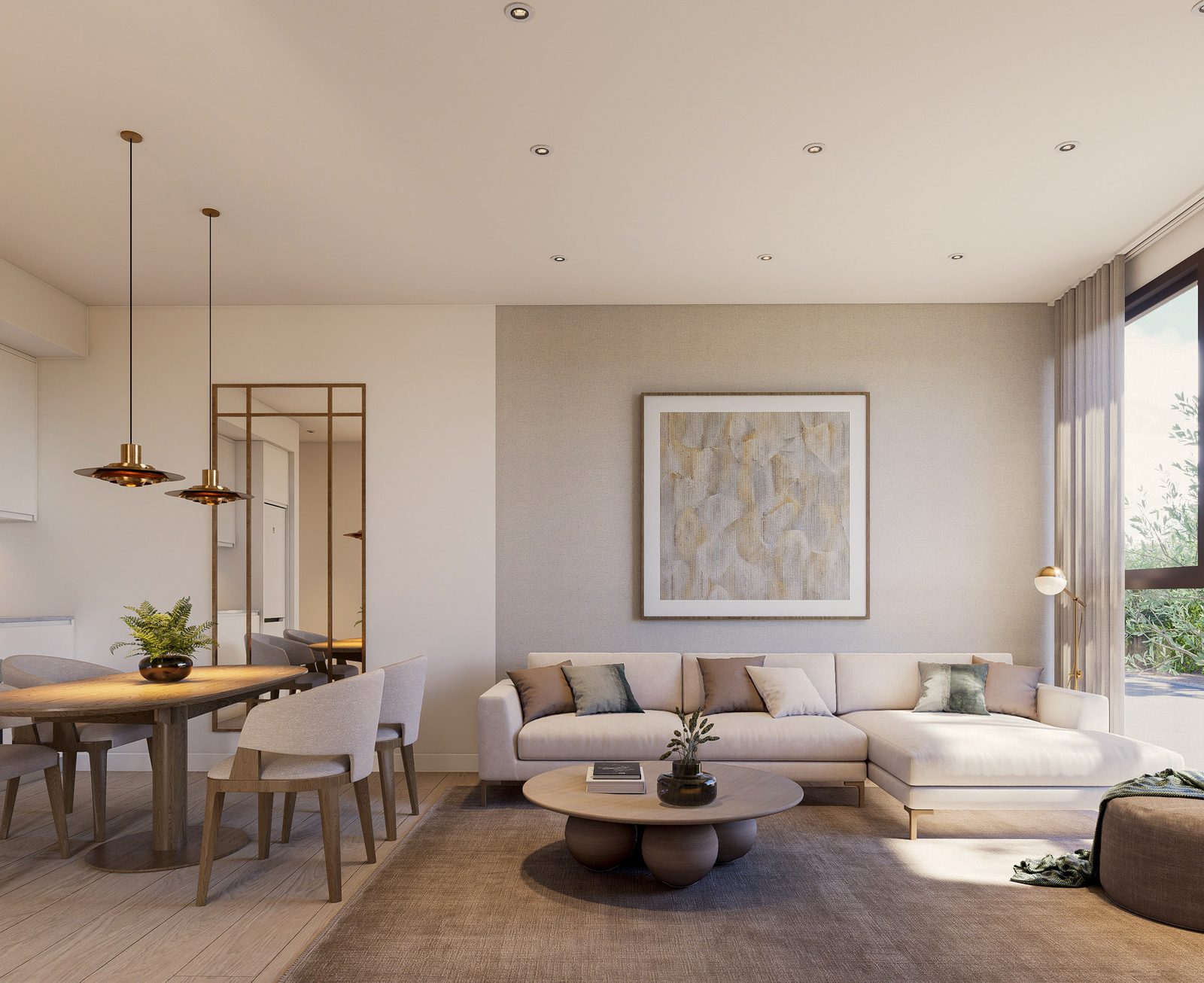 Salón y zona de comedor